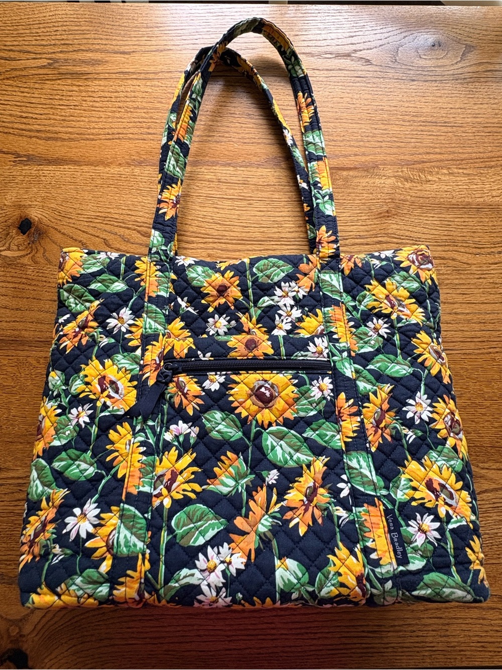 Vera Bradley Vera Tote Bag retired Sunflowers print - very clean! - Picture 7 of 16